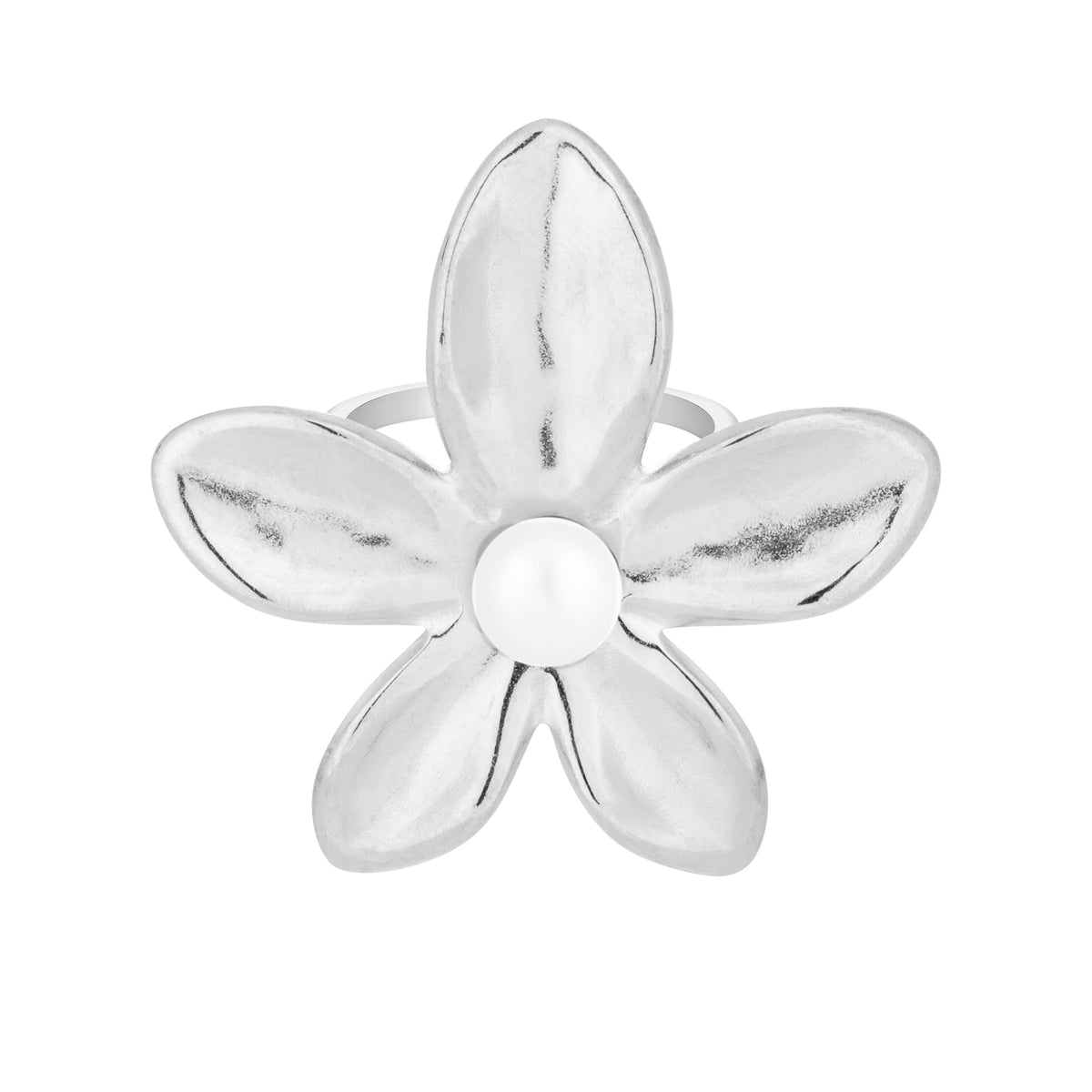 Bohomoon Stainless Steel Flora Pearl Ring