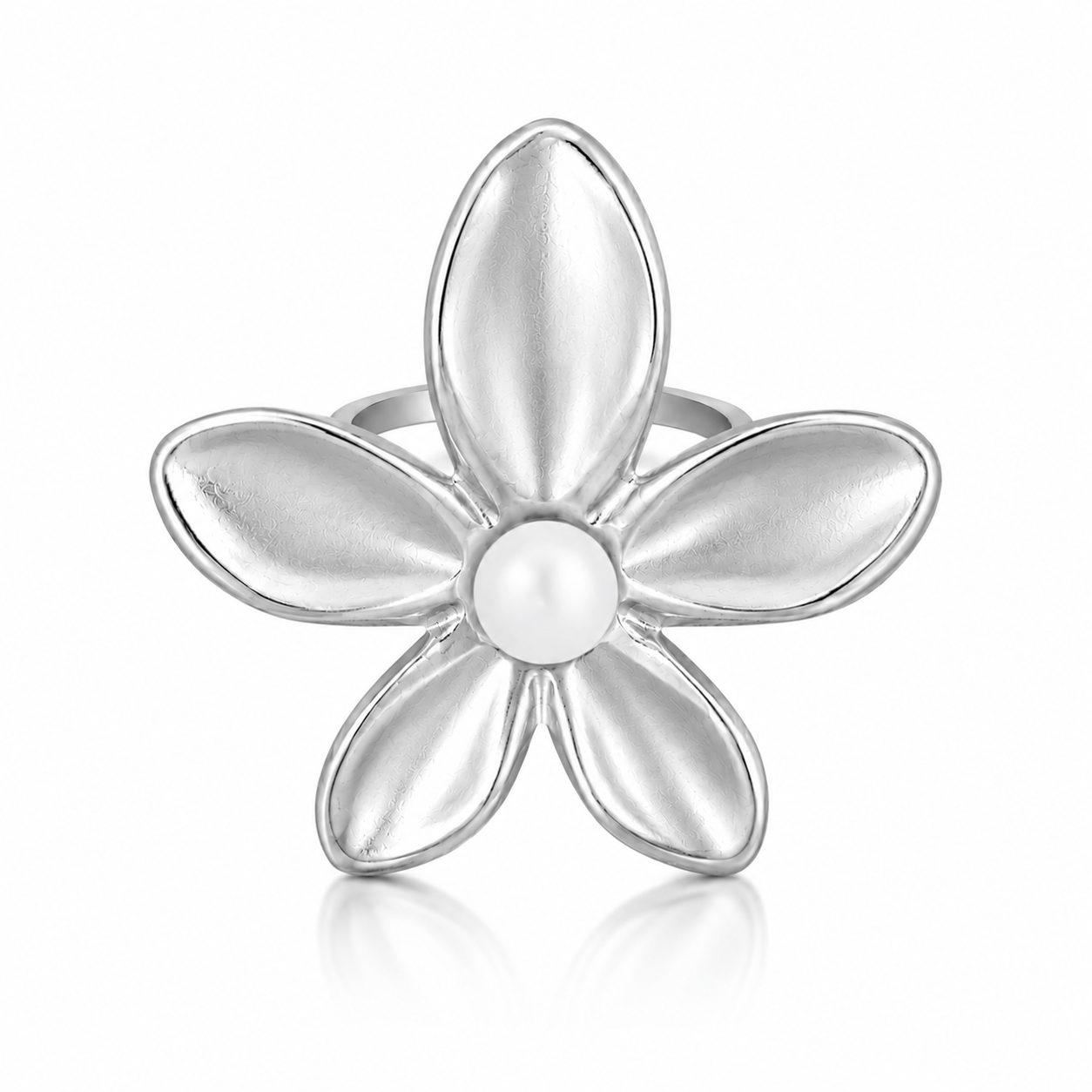 Bohomoon Stainless Steel Flora Pearl Ring