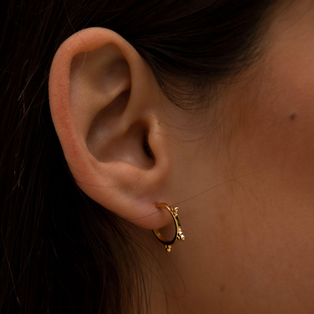BOHOMOON Stainless Steel Francesca Hoop Earrings Gold