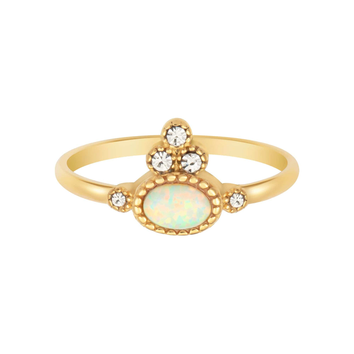 BohoMoon Stainless Steel Free Spirit Opal Ring