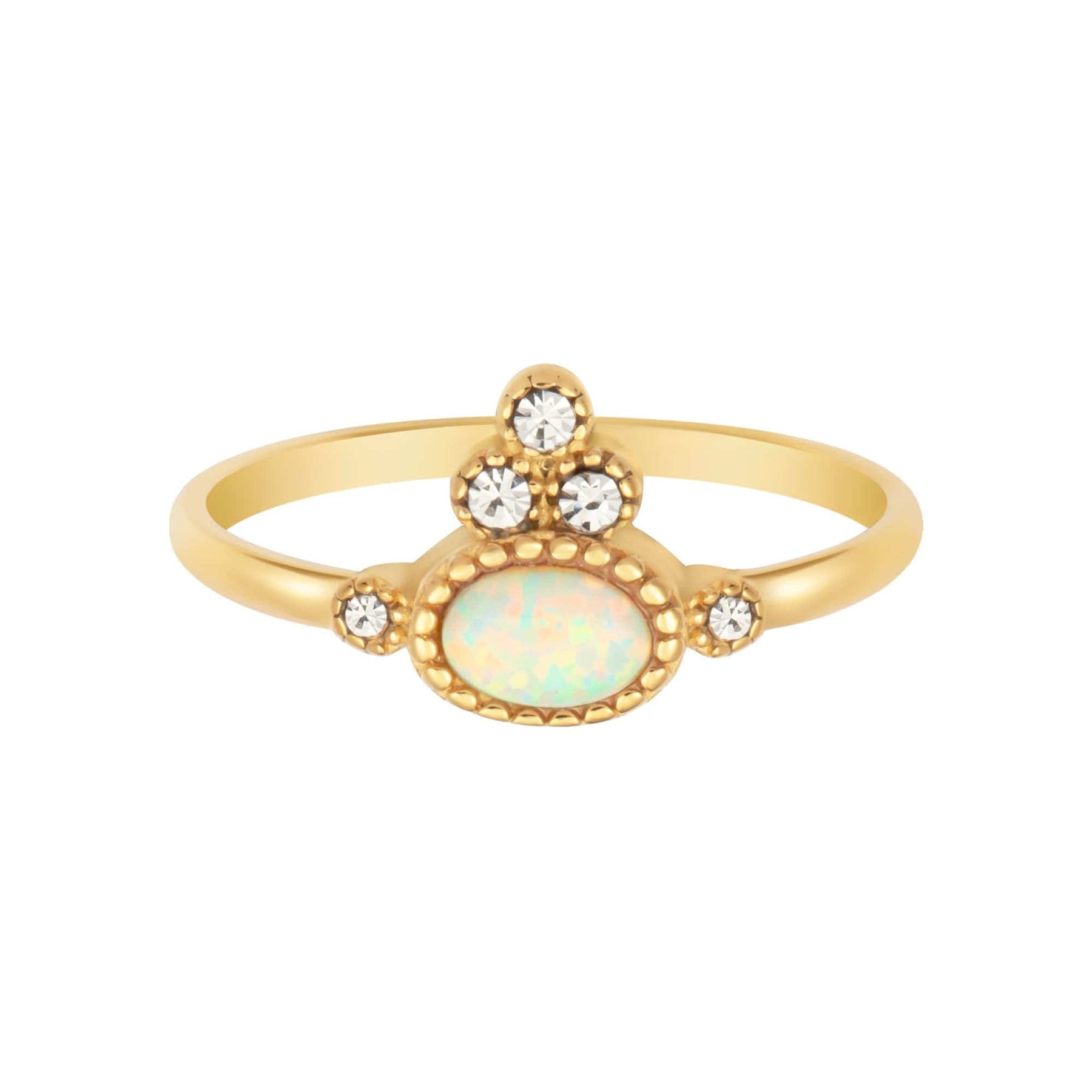 BohoMoon Stainless Steel Free Spirit Opal Ring