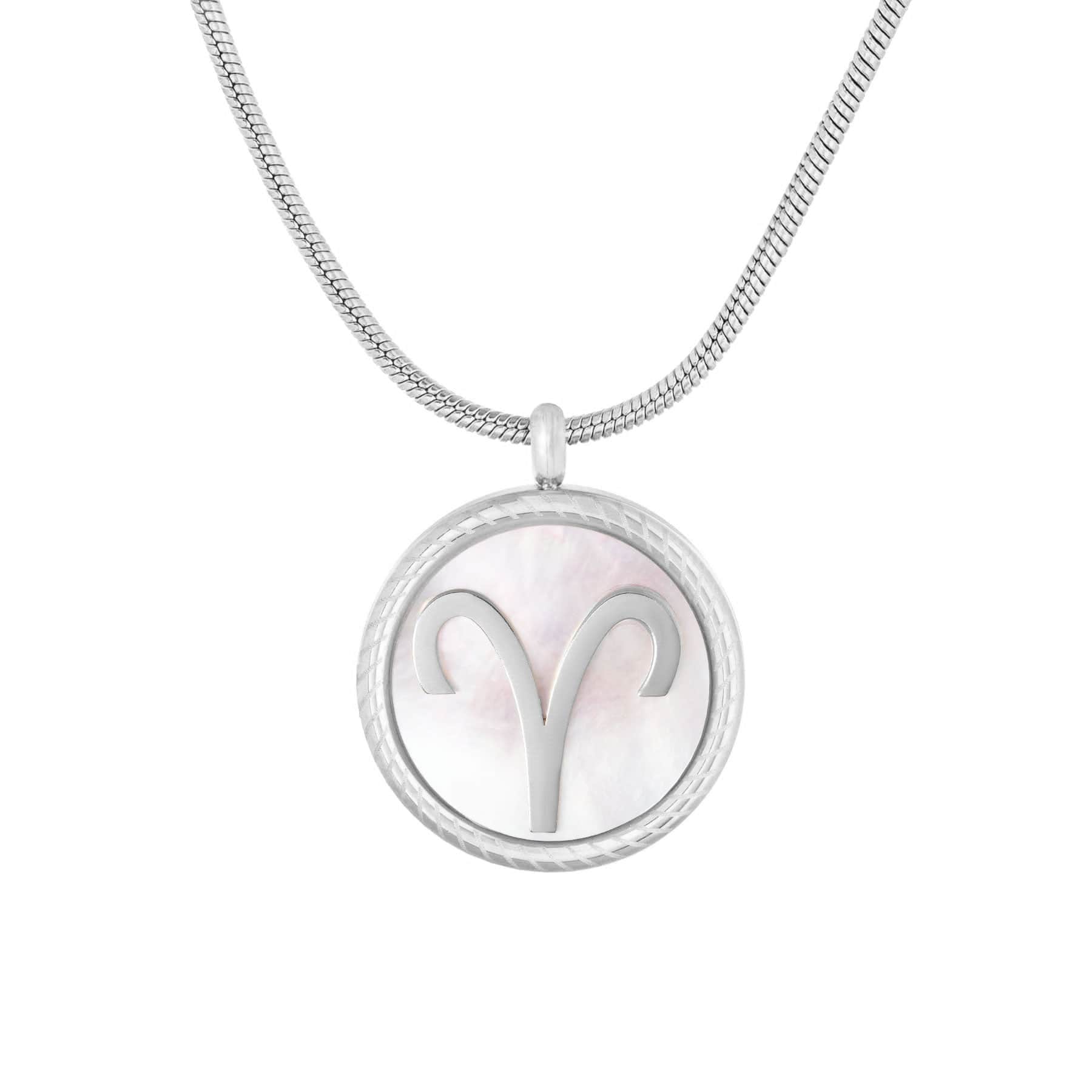 BohoMoon Stainless Steel Frost Zodiac Necklace