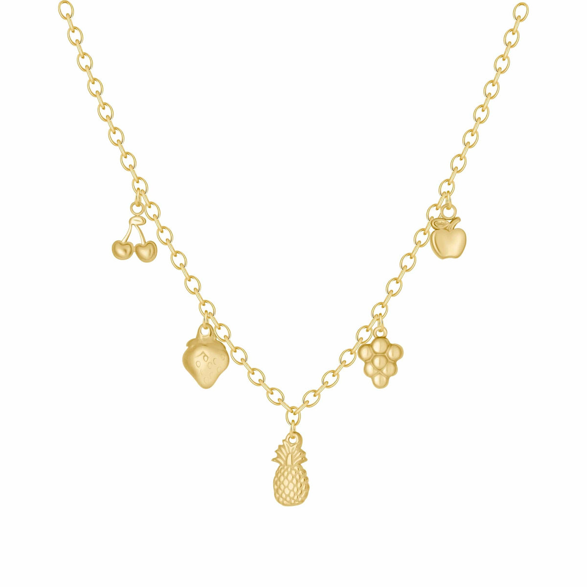 Bohomoon Stainless Steel Fruit Salad Charm Necklace