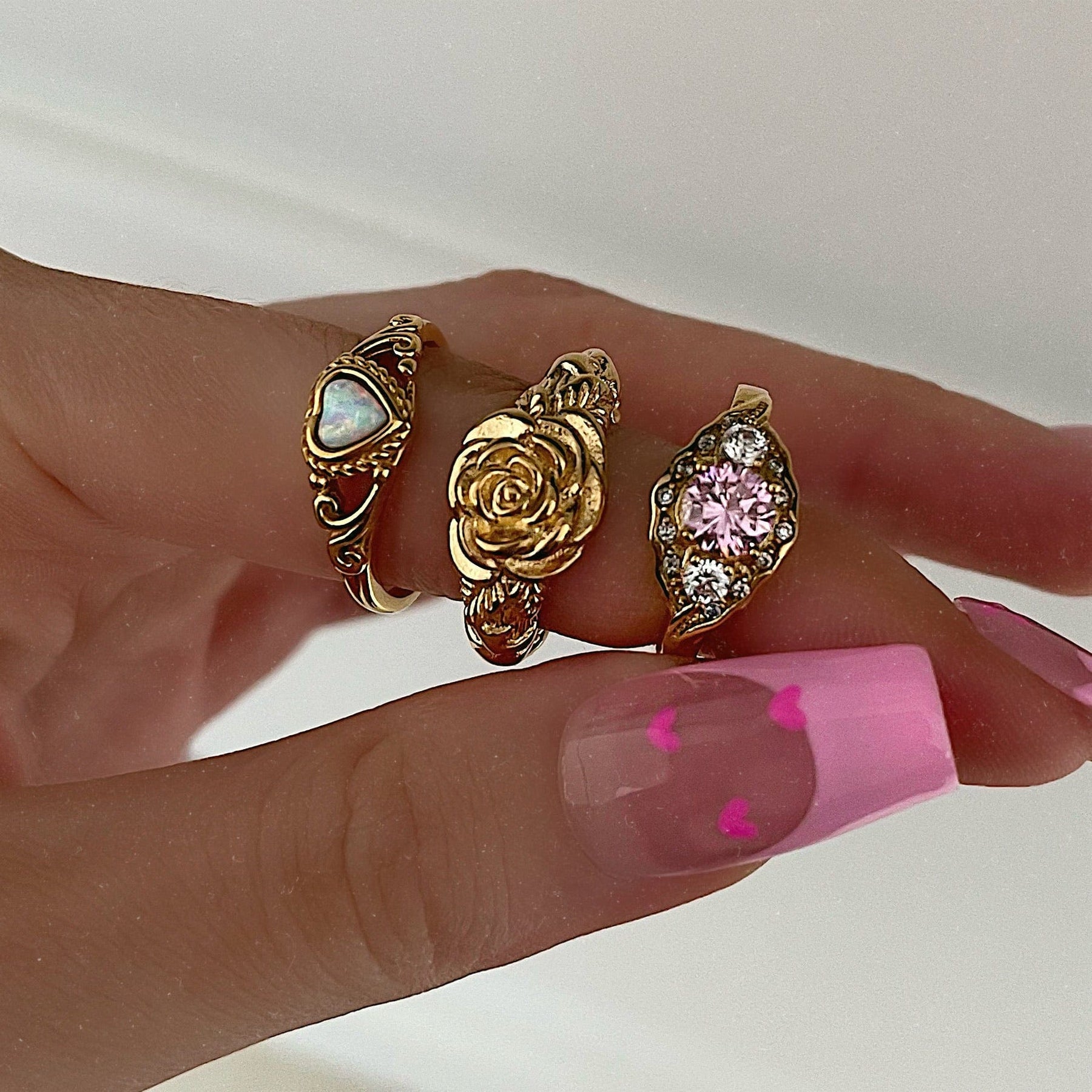 BOHOMOON Funk Opal Ring Waterproof Tarnish Free Stainless Steel