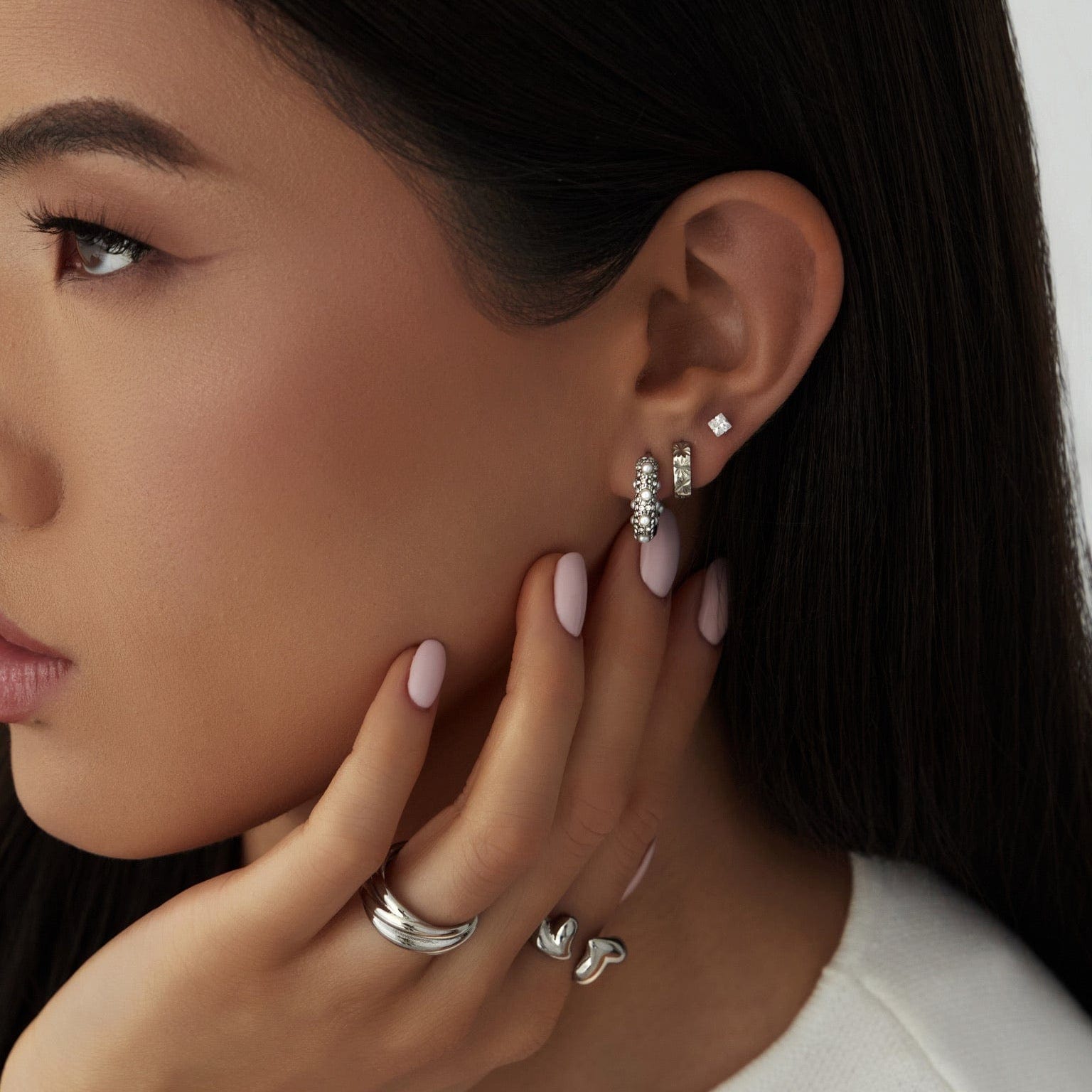 Bohomoon Stainless Steel Gabrielle Stud Earrings