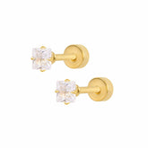 BohoMoon Stainless Steel Gabrielle Stud Earrings Gold