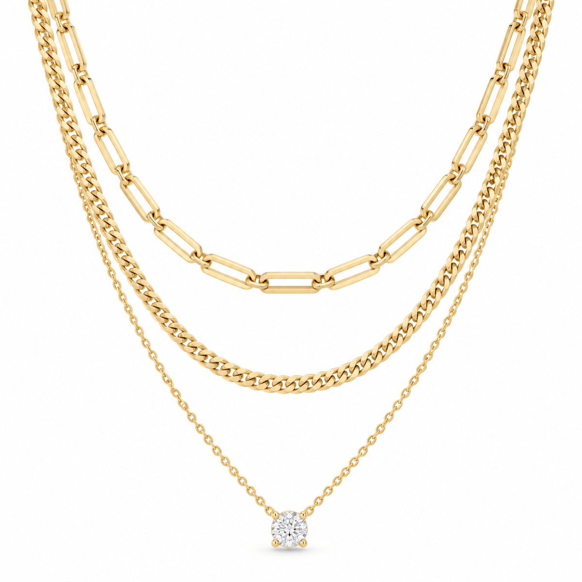 Bohomoon Stainless Steel Galactic Layered Necklace