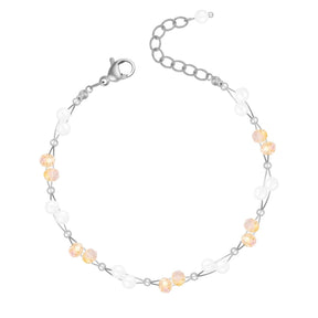 Bohomoon Stainless Steel Gardenia Pearl Bracelet