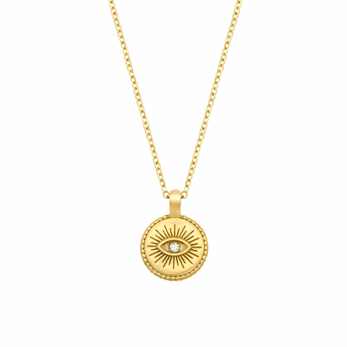 BohoMoon Stainless Steel Gaze Necklace Gold