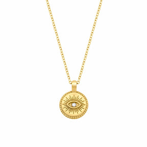 BohoMoon Stainless Steel Gaze Necklace Gold