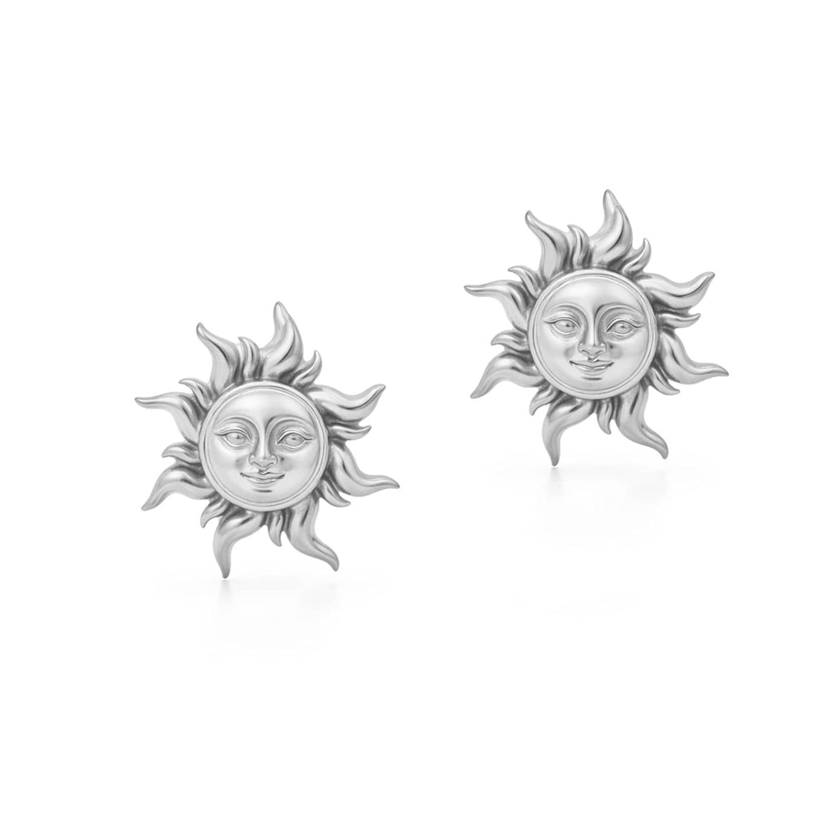 Bohomoon Stainless Steel Gilded Sun Stud Earrings