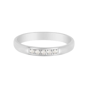 BohoMoon Stainless Steel Glisten Ring Silver / US 4 / UK H / EUR 46 / (xxsmall)