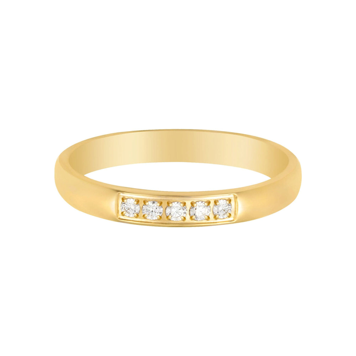BohoMoon Stainless Steel Glisten Ring Gold / US 4 / UK H / EUR 46 / (xxsmall)