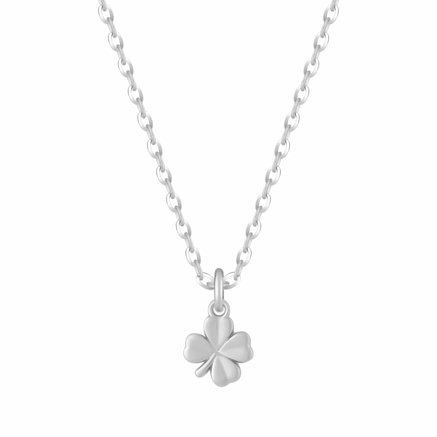 thumbnail interactive-video image 1 of .925 Sterling Silver Good Luck Pendant Charm On Italian Box Chain - Unbranded 1 of 2