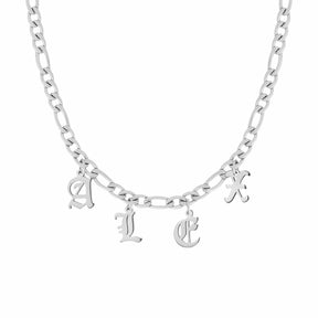 BohoMoon Stainless Steel Custom Name Choker Silver