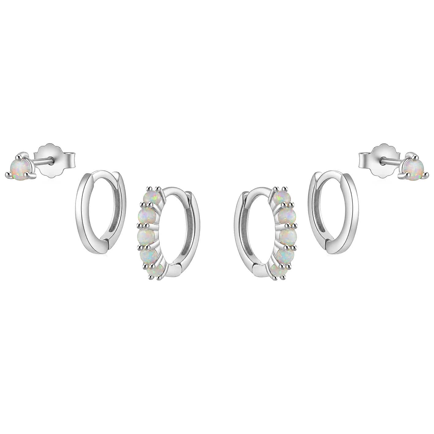 Bohomoon Stainless Steel Regina Opal Earring Set