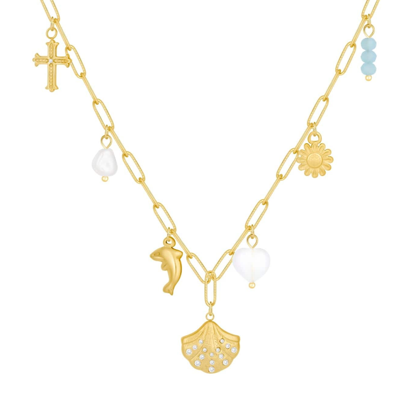 Bohomoon Stainless Steel Gracie Charm Necklace