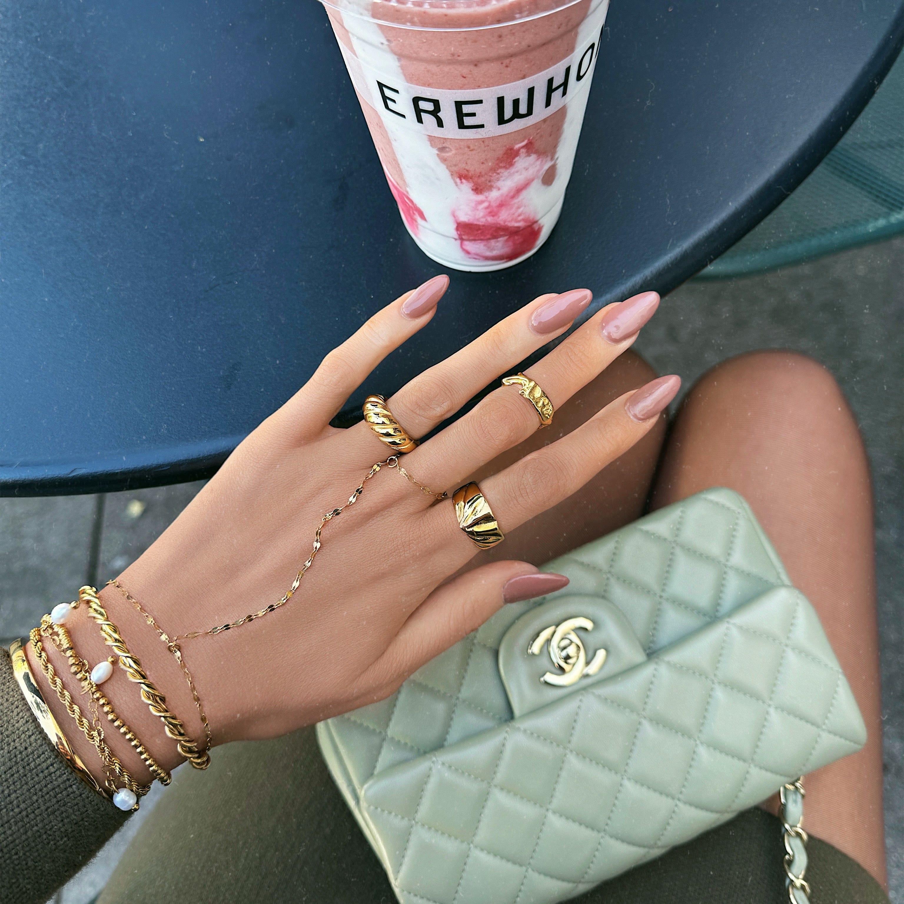 Bohomoon Stainless Steel Greek Hand Bracelet