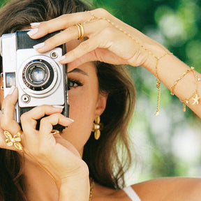 Bohomoon Stainless Steel Greek Hand Chain Bracelet