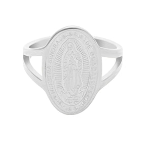 BohoMoon Stainless Steel Guadalupe Ring Silver / US 5 / UK J / EUR 49 (x small)