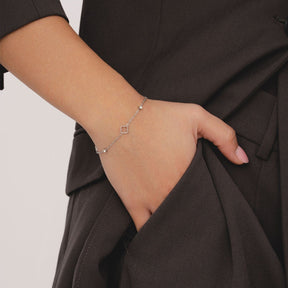 Bohomoon Stainless Steel Halo Bracelet
