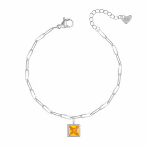 Bohomoon Stainless Steel Happy Birthday Birthstone Bracelet
