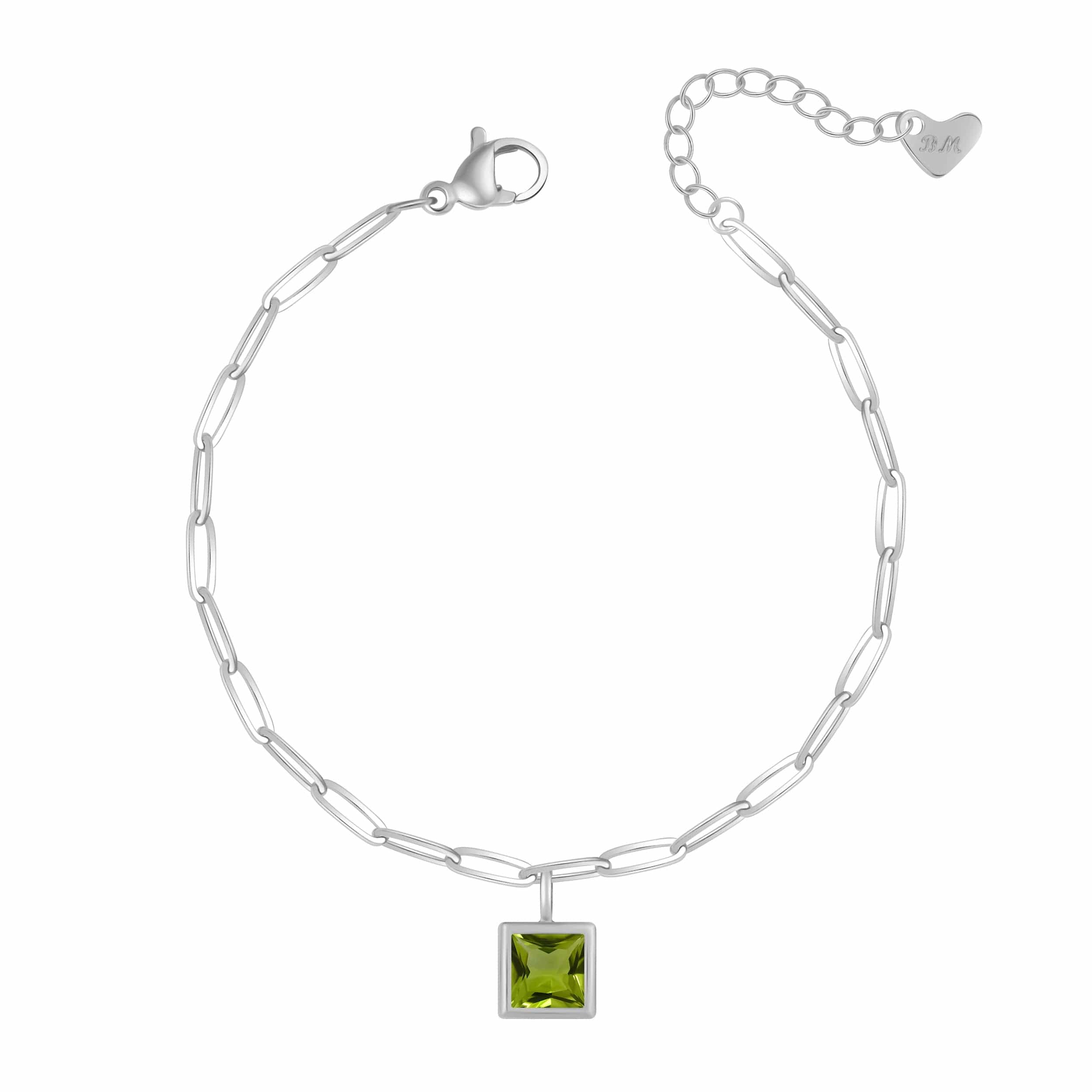 Bohomoon Stainless Steel Happy Birthday Birthstone Bracelet