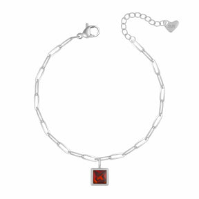 Bohomoon Stainless Steel Happy Birthday Birthstone Bracelet