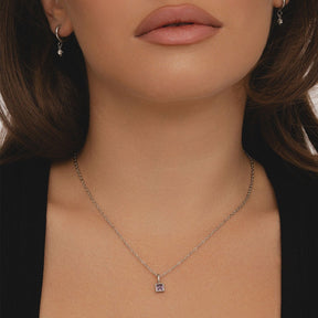 Bohomoon Stainless Steel Happy Birthday Birthstone Necklace