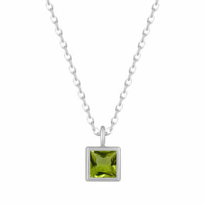 Bohomoon Stainless Steel Happy Birthday Birthstone Necklace