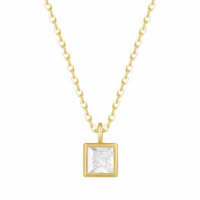 Bohomoon Stainless Steel Happy Birthday Birthstone Necklace