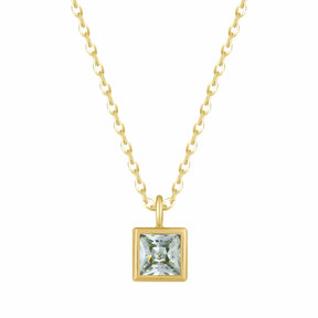 Bohomoon Stainless Steel Happy Birthday Birthstone Necklace