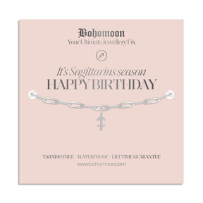 Bohomoon Stainless Steel Happy Birthday Zodiac Bracelet