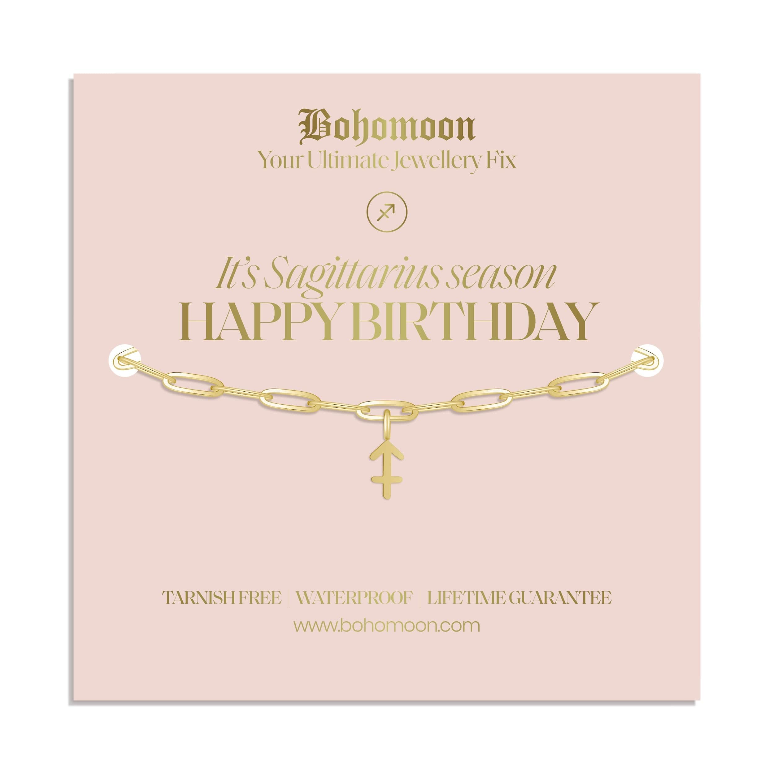 Bohomoon Stainless Steel Happy Birthday Zodiac Bracelet