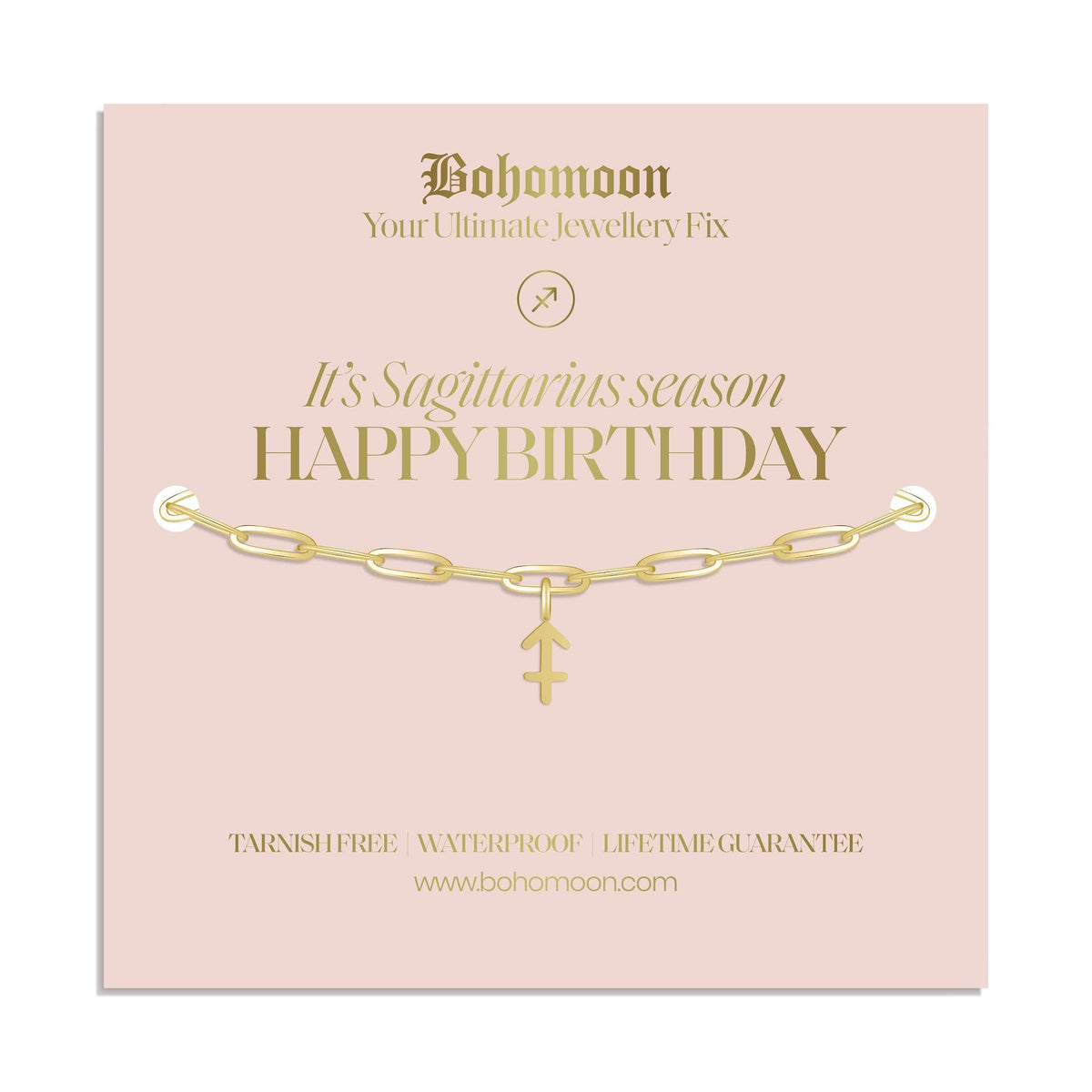Bohomoon Stainless Steel Happy Birthday Zodiac Bracelet