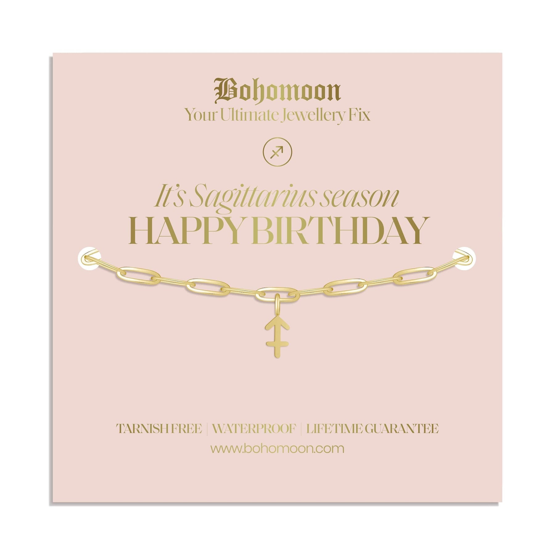 Bohomoon Stainless Steel Happy Birthday Zodiac Bracelet