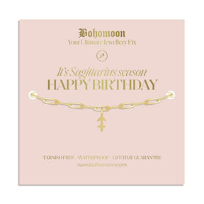 Bohomoon Stainless Steel Happy Birthday Zodiac Bracelet