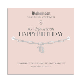 Bohomoon Stainless Steel Happy Birthday Zodiac Bracelet