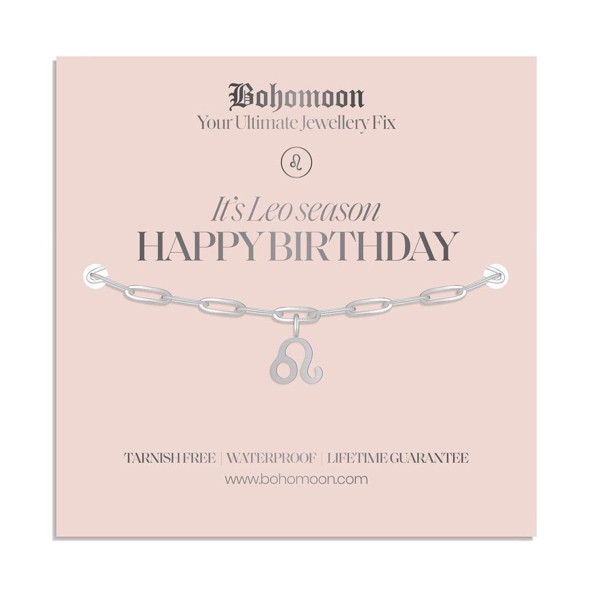 Bohomoon Stainless Steel Happy Birthday Zodiac Bracelet