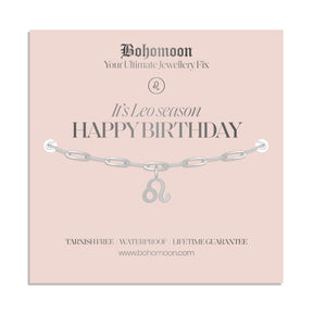 Bohomoon Stainless Steel Happy Birthday Zodiac Bracelet