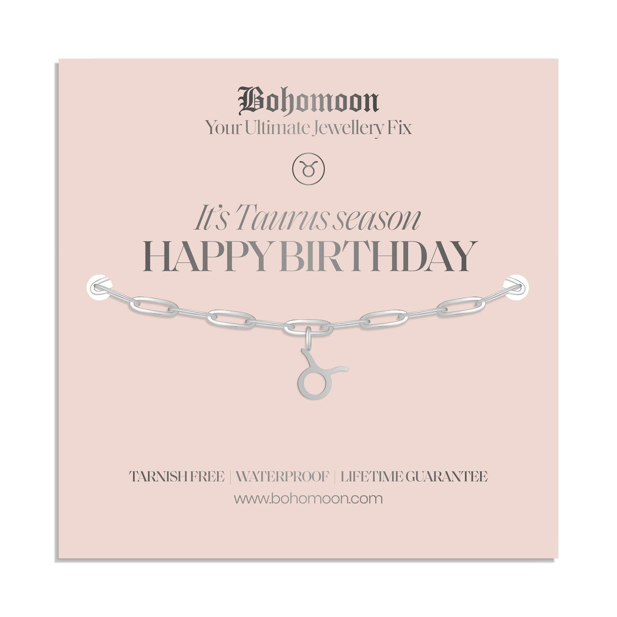 Bohomoon Stainless Steel Happy Birthday Zodiac Bracelet