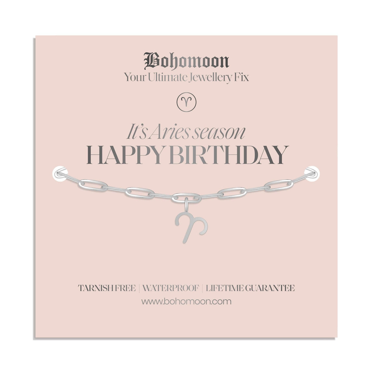 Bohomoon Stainless Steel Happy Birthday Zodiac Bracelet