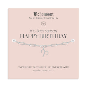 Bohomoon Stainless Steel Happy Birthday Zodiac Bracelet