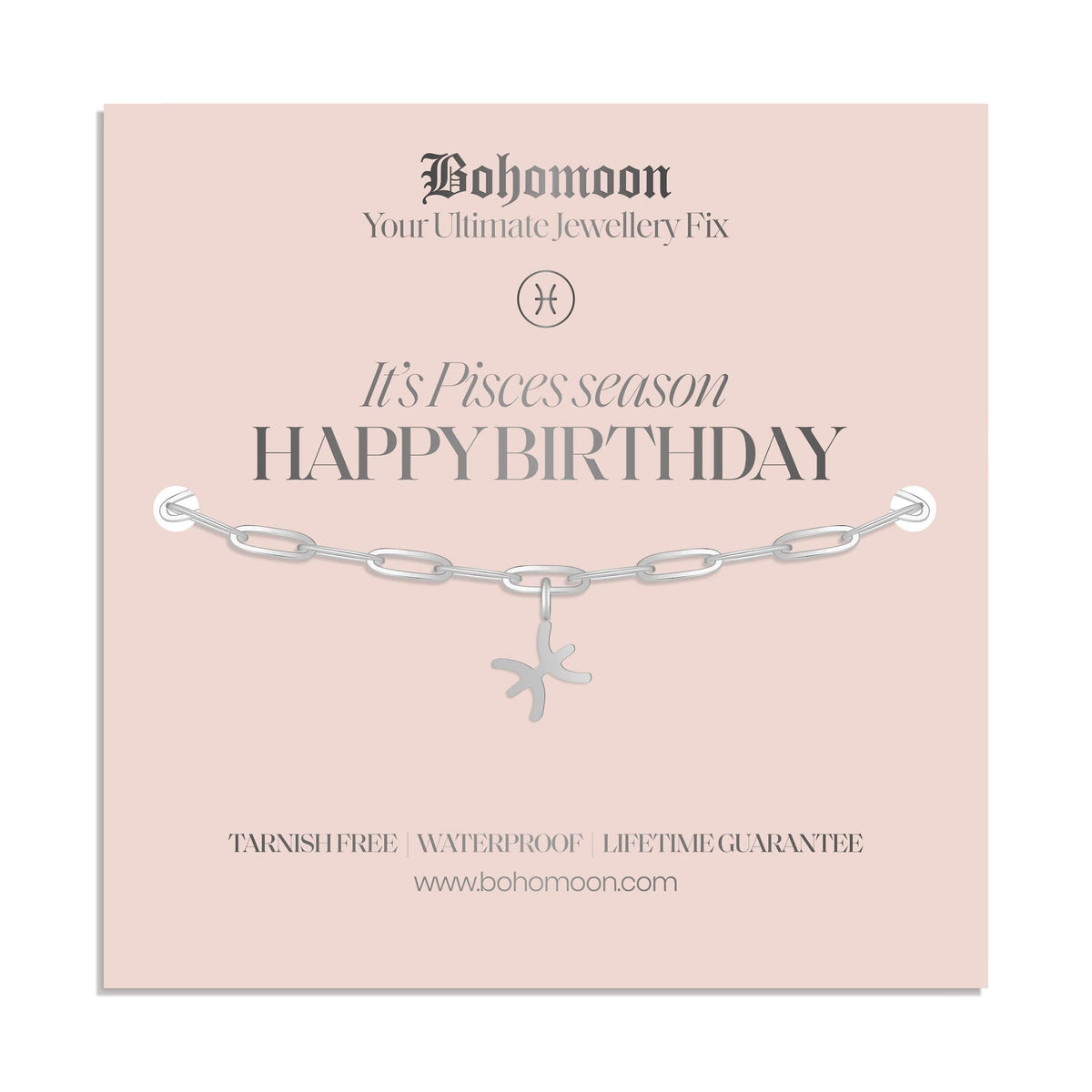 Bohomoon Stainless Steel Happy Birthday Zodiac Bracelet