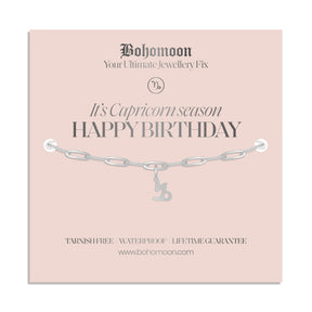 Bohomoon Stainless Steel Happy Birthday Zodiac Bracelet