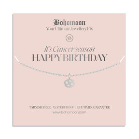 Bohomoon Stainless Steel Happy Birthday Zodiac Necklace