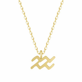 Bohomoon Stainless Steel Happy Birthday Zodiac Necklace