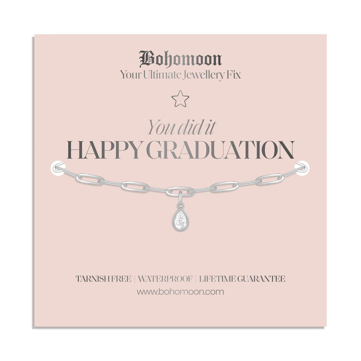 Bohomoon Stainless Steel Happy Graduation Bracelet