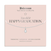 Bohomoon Stainless Steel Happy Graduation Necklace