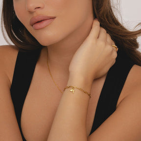 Bohomoon Stainless Steel Happy New Home Bracelet